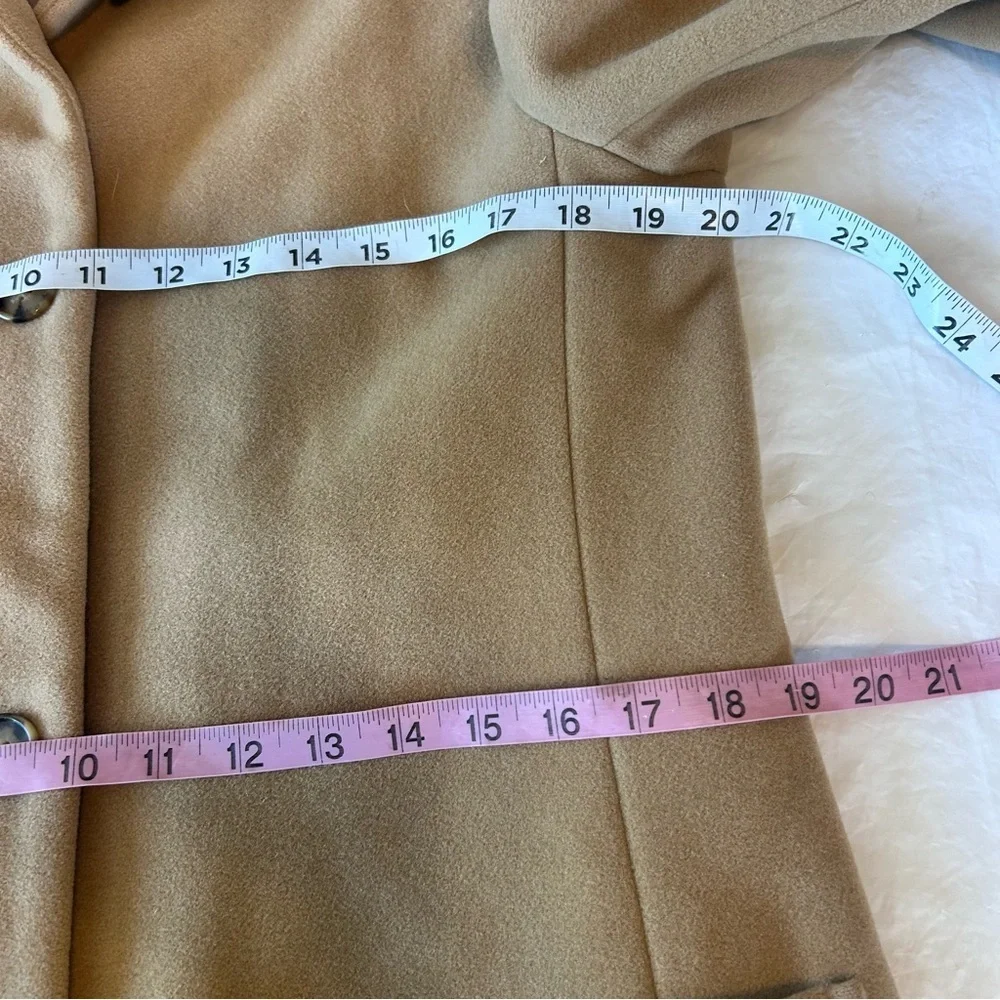 Pendleton Vintage Cashmere Wool Pea Coat Camel Womens Size 8P USA